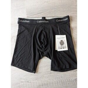 CALVIN KLEIN Men's Ultra Soft Modern Modal Boxer Briefs Underwear Black Sz S M